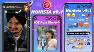 Honista v9.1 New Update | Remention Story with Sound | iOS Post Share | iOS 17.4 Emojis+Fonts