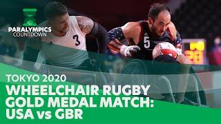 #ParalympicsCountdown⏳| Tokyo 2020: Wheelchair Rugby - Gold Medal Match: USA vs GBR