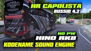 KODENAME SOUND HINO RK8 HR CAPOLISTA, KODENAME BUSSID 4.2 NO PW SUPPORT MOD. BUSSID