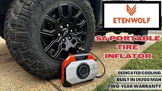 ETENWOLF Vortex S6 Tire Inflator Portable Air Compressor