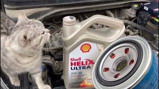 Замена масла двигателя Hyundai Solaris-II 2017г. без подъемника, без ямы, без домкрата!