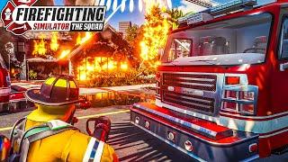 FIREFIGHTING SIMULATOR #1: Haus in Vollbrand mit Verletzten | Feuerwehr Simulator - The Squad