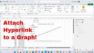 How to Attach a Hyperlink to a Graph, Click on the Link to be Taken to the Source of the Data! #wow