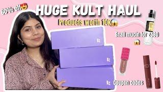 Huge KULT SALE HAUL  Products worth 10k | coupon codes | 60% off️