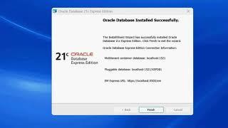 How to install Oracle Express Edition (XE) 21c on windows OS