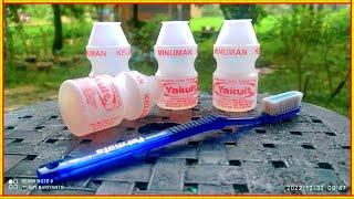 Tak disangka botol bekas yakult bisa jadi karya yang menakjubkan