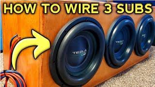 How to wire 3 subs to 1 amp