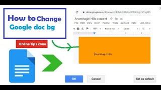 How to add Background to Google docs