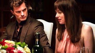 "Not under the table Christian..." | Fifty Shades of Grey | CLIP