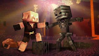 Piglin Life 04 - Piglin VS Wither Skeleton | Minecraft Animation