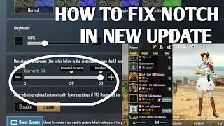 HOW TO FIX NOTCH IN PUBG MOBILE ? New update 0.19  pubg notch setting |