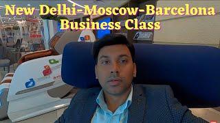 Aeroflot - Delhi - Moscow - Barcelona (with Subtitles)