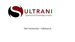 Tool Introduction  -  URLScanio