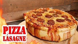 Pizza-Lasagne | Pizzagne 4 KILO  - BBQ Grill Rezept Video - Die Grillshow 275