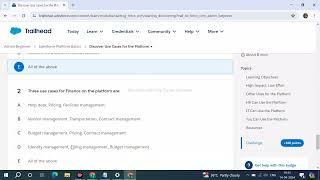 Salesforce Platform Basics|Discover Use Cases for the Platform| Admin Beginner| Trailhead