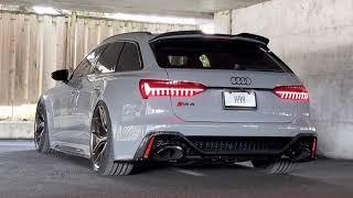 2021 C8 RS6 Stage 2 ECU Tune & Redstar HJS 200 Catted Downpipe & Resonator Delete Exhaust Sound