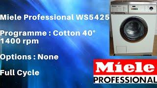 Miele professional WS 5427 - Cotton 40° full cycle