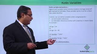 Kotlin - Variables Overview