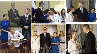 princess leonor receive the collar of the royal and distinguished Spanish order of Charles III