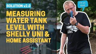 Monitoring water tank level with Shelly Uni & pressure sensor | House tank sensor v2.0