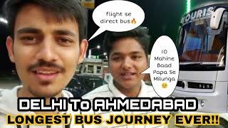 DELHI TO AHMEDABAD BUS JOURNEY // NHIKK GUJARATI // VLOG 50