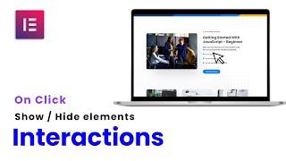 Elementor show / hide sections or images on click #NoPlugin - Free