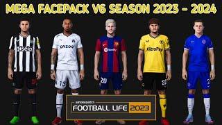 NEW MEGA FACEPACK V6 SEASON 2023 - 2024 | FOOTBALL LIFE 2023 SMOKEPATCH | SIDER & CPK VERSION