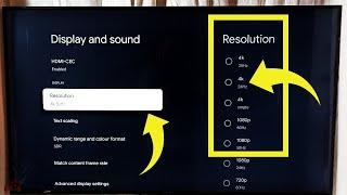 TCL Smart Google TV : How to Change Screen Resolution 8K, 4K, FULL HD, HD