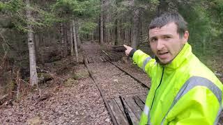 Massive Railroad 1,500' Trestle Deep In The Forest Of Maine 90 Yrs Abandoned