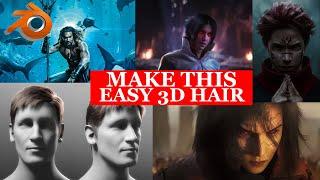 Beginner's Guide to 3D Hair Creation in Blender. like jalex rosa Tutorial 2023