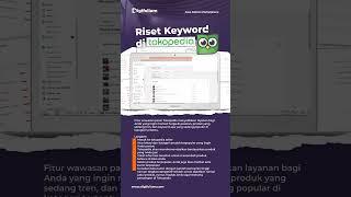 Cara Riset Keword Kata Kunci Di Marketplace Tokopedia