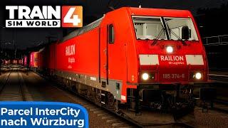 Parcel InterCity nach Würzburg | TRAIN SIM WORLD 4 | Zwangsbremsung – Nachtfahrt im Güterzug | TSW 4