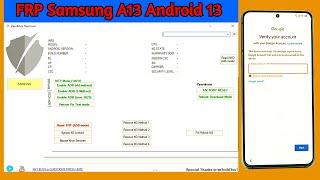 Eliminar Cuenta Google FRP Samsung A13 Android 13 ADB Enable Fail Unlock Tool  Samsung Remove 2024