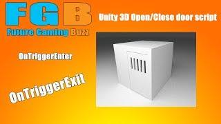 Unity 3D Open and Close Door Script C#