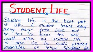 Write essay Student Life in English | Essay on student life in english