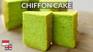 100% SUKSES LEMBUT! Resep CHIFFON CAKE Pandan [Gluten Free]