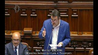 Il ministro Salvini al question time alla Camera