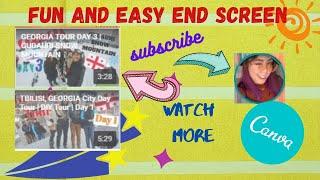 HOW TO MAKE PERSONALIZED YOUTUBE END SCREEN | *CANVA TUTORIAL*