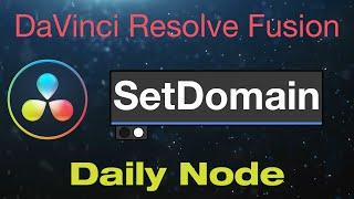 DaVinci Resolve Fusion Set Domain Node