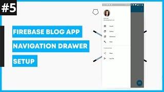 Community Blog App #5 : Navigation Drawer Setup part1 :Nav Header Update | Android Studio Tutorial