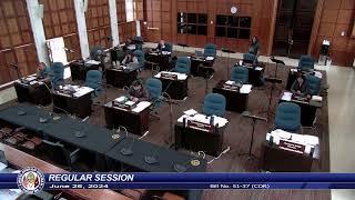 37th Guam Legislature Regular Session - June 26, 2024 AM