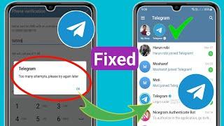 Fix Telegram Too Many Attempts Please Try Again Later (Update 2024) | Telegram To Many Attempts
