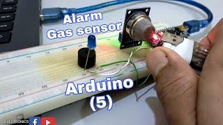 #دورة_الاردوينو ::(5) كيفية استخدام حساس الغازات مع الاردوينو وعمل انذار عند تسرب الغاز في المطبخ
