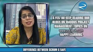 Difference between SCRUM & SAFe | Get Certified in SCRUM & SAFe with Zoc Learnings | ZOC Learnings