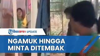 Viral Video Seorang Ibu di Sulut Ngamuk Tak Mau Divaksin hingga Minta Ditembak, Polisi Buka Suara