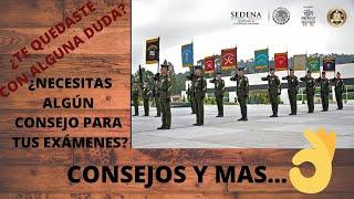 CONSEJOS PARA EXÁMENES Y ALGO MAS!! COLEGIOS MILITARES (CONVOCATORIA 2020), SEDENA