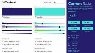 Color contrast checker with Oklch & Oklab formats