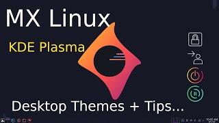 MX Linux - KDE Plasma - New User Colorful Theme tips.