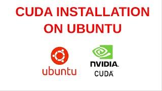 How to install CUDA on UBUNTU(Linux) | CUDA installation in 2024