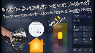 How to Control Any Device in Apple Homekit & Google Home with IR remote of SwitchBot Hub & Matter